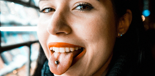 Tongue piercing